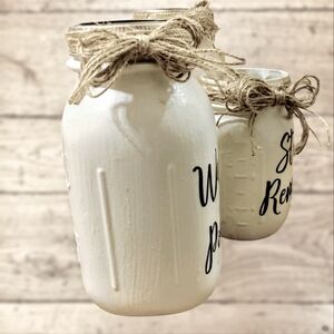 Rustic Charm Laundry canisters